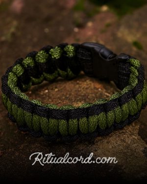 Pulsera Paracord Verde Táctica Pulsera Paracord Verde Táctica