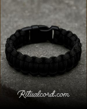 Pulsera Paracord Negra Shadow Pulsera Paracord Negra Shadow