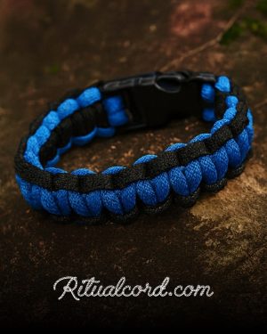 Pulsera Paracord Azul & Negro Cobra Pulsera Paracord Azul & Negro Cobra
