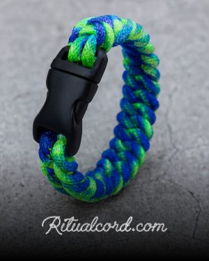Pulsera Paracord Verde y Azul